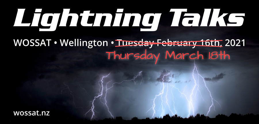 Lightning Talks Meeting - Thursday, 18 Mar 2021